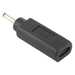 محول موصل USB-C / Type-C أنثى إلى قابس ذكر 3.0 × 1.0 مم، 3.0 × 1.0 مم