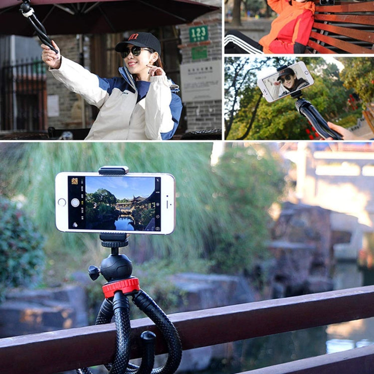 MZ305 Mini Octopus Flexible Tripod Holder with Ball Head for SLR Cameras, GoPro HERO10 Black / HERO9 Black / HERO8 Black /7 /6 /5 /5 Session /4 Session /4 /3+ /3 /2 /1, DJI Osmo Action, Xiaoyi and Other Action Cameras, Cellphone, Size:30cmx5cm, MZ305