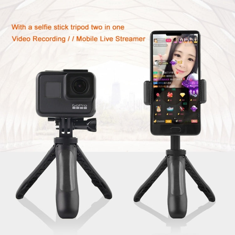 GP446 Multifunctional Mini Fixed Tripod for GoPro, Insta360, DJI and Other Action Cameras, GP446 (Black), GP446 (Grey), GP446 (Blue), GP446 (Red)