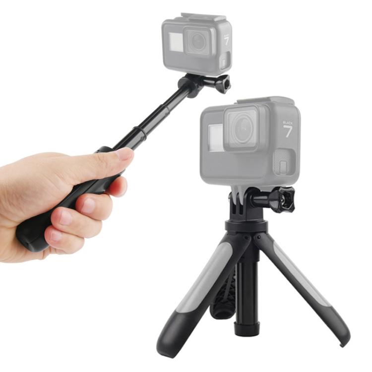 GP446 Multifunctional Mini Fixed Tripod for GoPro, Insta360, DJI and Other Action Cameras, GP446 (Black), GP446 (Grey), GP446 (Blue), GP446 (Red)