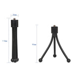 Mini Metal Desktop Tripod Mount with UNC1/4 screw interface, Max Load: 0.6kg, Mini Metal Desktop