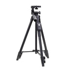 YUNTENG VCT-5208RM Aluminum Magnesium Alloy Leg Tripod Mount with Bluetooth Remote Control & Tripod Head & Phone Clamp for SLR Camera & Smartphones, Height: 125cm, VCT-5208