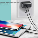 RUIGPRO USB Triple Batteries Housing Charger Box with LED Indicator Light for DJI OSMO Action 1, Charger Box