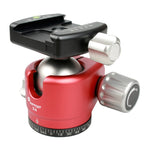 FITTEST X4 Low Center of Gravity High Locking Force Panoramic Ball Head with Quick Release Plate for DSLR & Digital Cameras, Load Max 10kg, YT040 X4