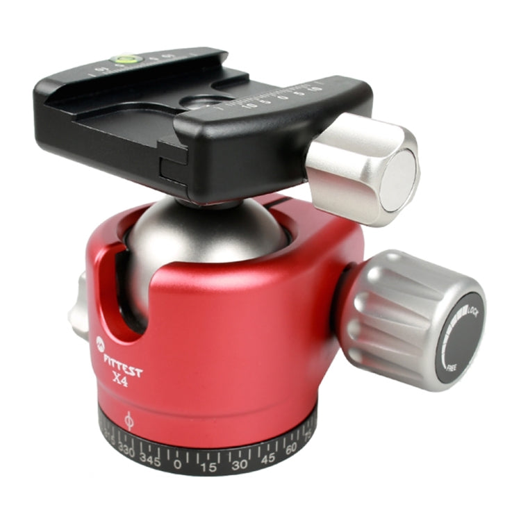 FITTEST X4 Low Center of Gravity High Locking Force Panoramic Ball Head with Quick Release Plate for DSLR & Digital Cameras, Load Max 10kg, YT040 X4