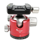 FITTEST X4 Low Center of Gravity High Locking Force Panoramic Ball Head with Quick Release Plate for DSLR & Digital Cameras, Load Max 10kg, YT040 X4