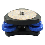 DLEV-3838 Precision Bubble Level Leveling Base Tripod Head Plate with 3/8 inch Screw & 3 Adjustment Dials for Tripod Mount, DLEV-3838