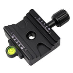 FCD-1 Dual-use Knob Quick Release Clamp Adapter Plate Mount for 39mm Arca / 32mm SLIDEFIX Quick Release Plate, FCD-1
