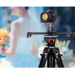 YELANGU L40T 40cm Carbon Fiber Slide Rail Track for SLR Cameras / Video Cameras, L40T 40cm