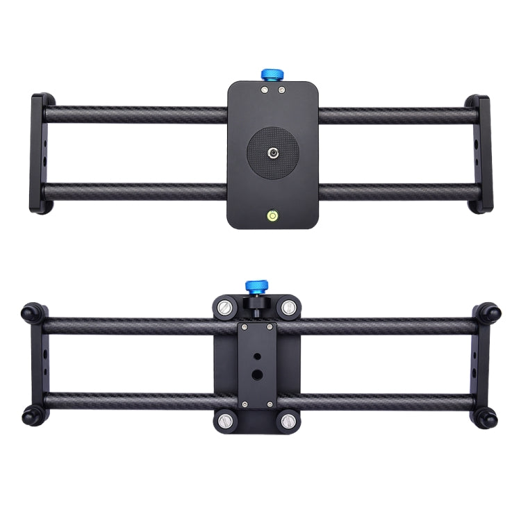 YELANGU L40T 40cm Carbon Fiber Slide Rail Track for SLR Cameras / Video Cameras, L40T 40cm