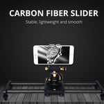YELANGU L40T 40cm Carbon Fiber Slide Rail Track for SLR Cameras / Video Cameras, L40T 40cm