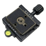 FMA-60 Dual-use Knob Quick Release Clamp Adapter Plate Mount for Arca Swiss / RRS / SUNWAYFOTO Quick Release Plate, FMA-60