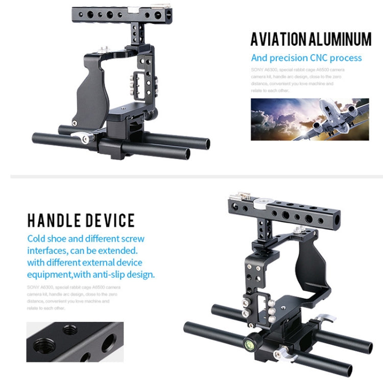 YELANGU C6 Camera Video Cage Stabilizer for Sony A6000 / A6300 / A6500 / A6400, Stabilizer