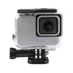 For GoPro HERO7 White /Silver Skeleton Housing Side Hollow Protective Case with Buckle Basic Mount & Screw, Side Hollow