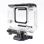 For GoPro HERO7 White /Silver Skeleton Housing Side Hollow Protective Case with Buckle Basic Mount & Screw, Side Hollow
