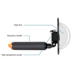 RUIGPRO Floating Hand Grip Dome Port Underwater Diving Camera Lens Transparent Cover for DJI Osmo Action, Osmo Action