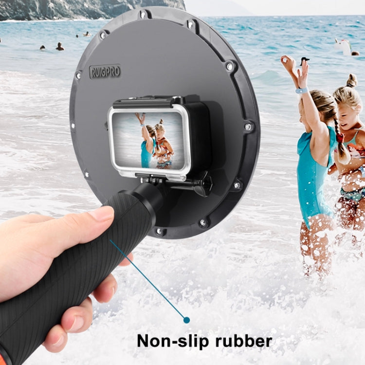 RUIGPRO Floating Hand Grip Dome Port Underwater Diving Camera Lens Transparent Cover for DJI Osmo Action, Osmo Action