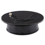 20cm 360 Degree Electric Rotating Turntable Display Stand Photography Video Shooting Props Turntable, Load 1.5kg, Powered by Battery & USB, 20cm/Powered by Battery or USB(B), 20cm/Powered by Battery or USB(W), 20cm/Powered by Battery or USB(W+B)