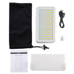 LED-013 Pocket 112 LEDs Professional Vlogging Photography Video & Photo Studio Light with OLED Display & Cold Shoe Adapter Mount for Canon / Nikon DSLR Cameras, 112 LED