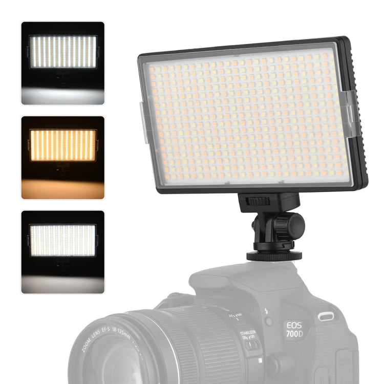 LED01 416 LEDs 3600LM Professional Vlogging Photography Video & Photo Studio Light for Canon / Nikon DSLR Cameras, 416 LED