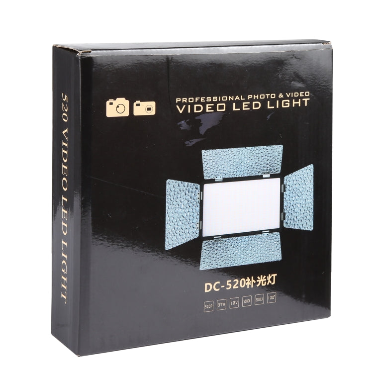 LED01 520 LEDs 4100LM Professional Vlogging Photography Video & Photo Studio Light for Canon / Nikon DSLR Cameras, 520 LED