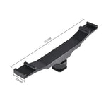 YELANGU YLG0702A Dual Cold Hot Shoe Mount Adapter Aluminum Alloy Extension Bracket, Dual Cold Hot Bracket