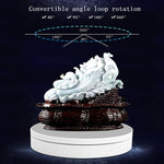 13.8cm USB Charging Smart 360 Degree Rotating Turntable Display Stand Video Shooting Props Turntable for Photography, Load 3kg