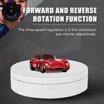 13.8cm USB Charging Smart 360 Degree Rotating Turntable Display Stand Video Shooting Props Turntable for Photography, Load 3kg