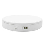 22cm Electric Rotating Turntable Display Stand Live Video Shooting Props Turntable Jewelry Shoes Display Platform, US Plug, 22cm(Black), 22cm(White)