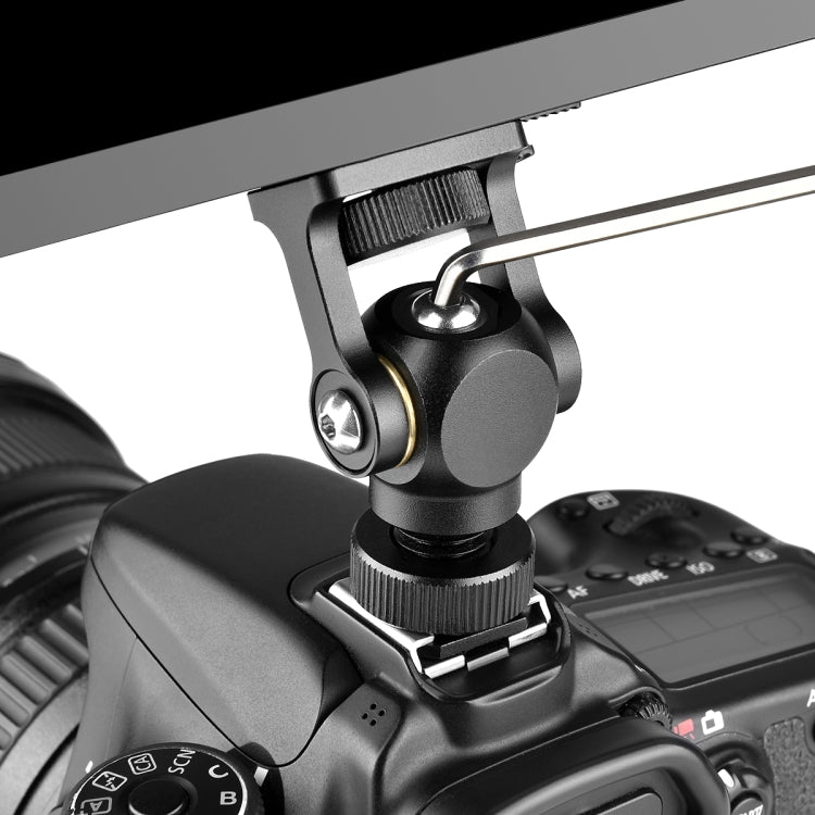 YELANGU 180 Degree Swing Mini Tripod Ball Head Bracket Cold Shoe Mount 1/4 inch Screw Adapter, YELANGU Mini Tripod Ball