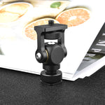 YELANGU 180 Degree Swing Mini Tripod Ball Head Bracket Cold Shoe Mount 1/4 inch Screw Adapter, YELANGU Mini Tripod Ball