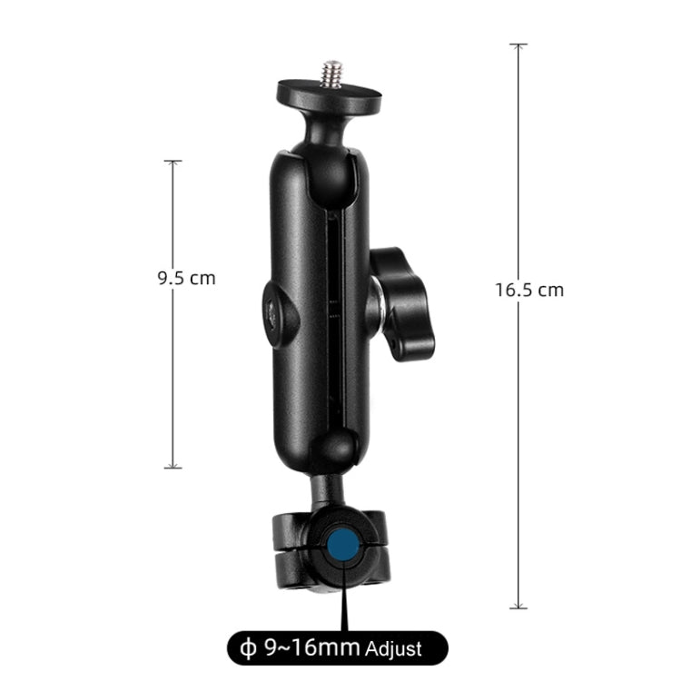 9cm Connecting Rod 20mm Ball Head Motorcycle Rearview Mirror Fixed Mount Holder with Tripod Adapter & Screw for GoPro, Insta360, DJI and Other Action Cameras, 9cm Connecting Rod Holder