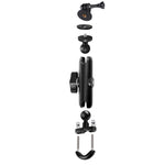 9cm Connecting Rod 20mm Ball Head Motorcycle Handlebar Fixed Mount Holder with Tripod Adapter & Screw for GoPro, Insta360, DJI and Other Action Cameras, 9.5cm Connecting Rod Holder