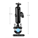 9cm Connecting Rod 20mm Ball Head Motorcycle Handlebar Fixed Mount Holder with Tripod Adapter & Screw for GoPro, Insta360, DJI and Other Action Cameras, 9.5cm Connecting Rod Holder
