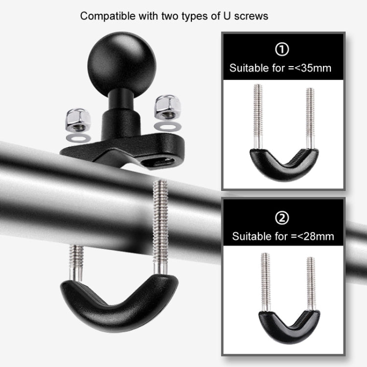 9cm Connecting Rod 20mm Ball Head Motorcycle Handlebar Fixed Mount Holder with Tripod Adapter & Screw for GoPro, Insta360, DJI and Other Action Cameras, 9.5cm Connecting Rod Holder