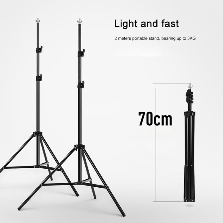 200x200cm Photo Studio Background Support Stand Backdrop Crossbar Bracket Kit, 200x200cm