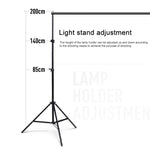 200x200cm Photo Studio Background Support Stand Backdrop Crossbar Bracket Kit, 200x200cm