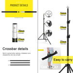 200x200cm Photo Studio Background Support Stand Backdrop Crossbar Bracket Kit, 200x200cm