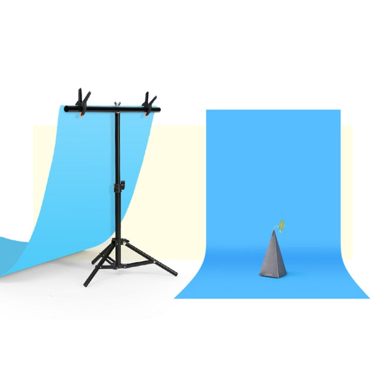 70x75cm T-Shape Photo Studio Background Support Stand Backdrop Crossbar Bracket Kit with Clips, No Backdrop, 70x75cm