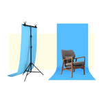 100x200cm T-Shape Photo Studio Background Support Stand Backdrop Crossbar Bracket Kit with Clips, No Backdrop, 100x200cm