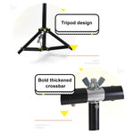 200x200cm T-Shape Photo Studio Background Support Stand Backdrop Crossbar Bracket Kit with Clips, No Backdrop, 200x200cm
