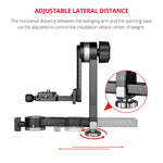 YELANGU A171 YLG0401E-C 360 Degree Rotation Horizontal Cantilever Gimbal Tripod Head for Home DV and SLR Cameras, YELANGU A171
