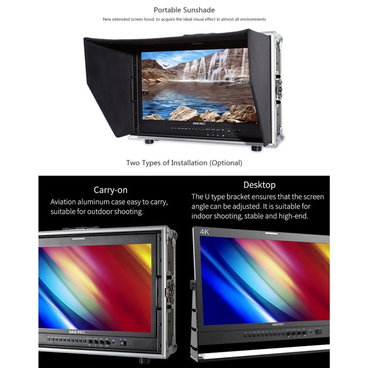 SEETEC 4K215-9HSD-CO 1920x1080 21.5 inch SDI / HDMI Full HD Director Box Camera Field Monitor, 4K215-9HSD-CO