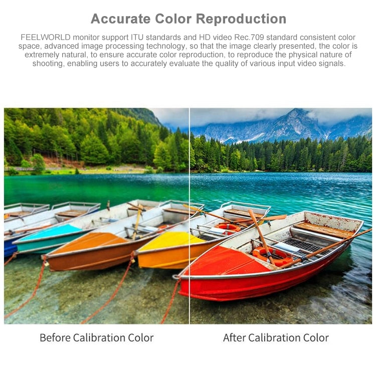 FEELWORLD LUT6S 1920x1080 2600 nits 6 inch IPS Screen HDMI 4K Touch Screen SDI HDI Camera Field Monitor, LUT6S