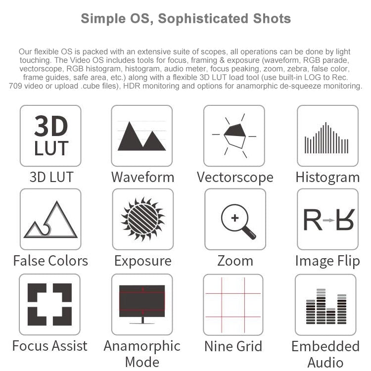 FEELWORLD LUT6S 1920x1080 2600 nits 6 inch IPS Screen HDMI 4K Touch Screen SDI HDI Camera Field Monitor, LUT6S