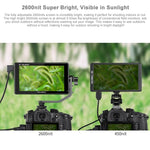 FEELWORLD LUT6S 1920x1080 2600 nits 6 inch IPS Screen HDMI 4K Touch Screen SDI HDI Camera Field Monitor, LUT6S