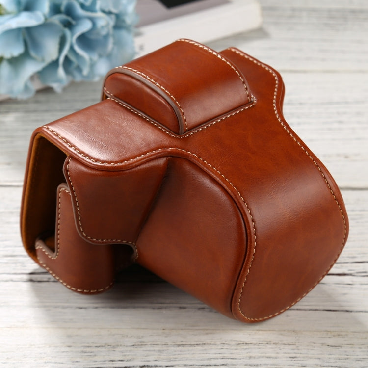 PU Leather Camera Full Body Case Bag with Strap for FUJIFILM X-T200 (15-45mm Lens), For FUJI  X-T200