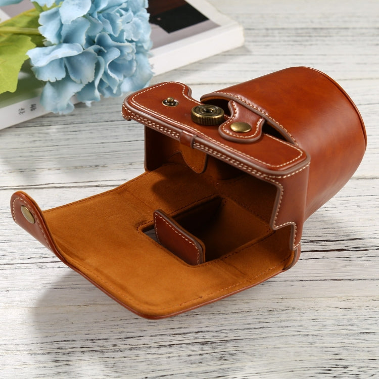 PU Leather Camera Full Body Case Bag with Strap for FUJIFILM X-T200 (15-45mm Lens), For FUJI  X-T200