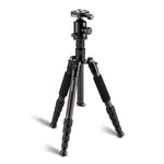 TRIOPO T259G+Q2 Adjustable Portable Carbon Fiber Tripod with Q-2 Ball Head for SLR Camera, T259G+Q2