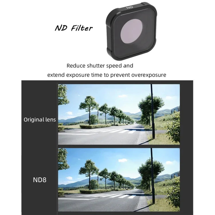 JSR KB Series ND32 Lens Filter for GoPro HERO13 Black /12 Black /11 Black /10 Black /9 Black, ND32